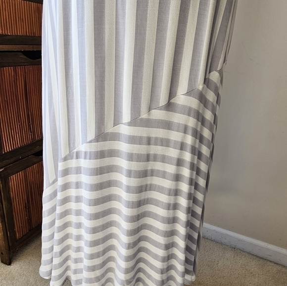NWT alterd state striped deep V neck maxi dress M - Picture 6 of 8